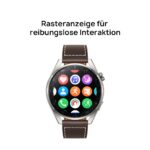 HUAWEI Watch 3 Pro 4G Smartwatch, 1,43 Zoll AMOLED, eSIM, GPS, SpO2, Herzfrequenz, Lederarmband Braun – Bild 5
