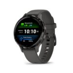 Garmin Venu 3S 41 mm GPS-Fitness-Smartwatch, Kieselgrau/Schiefergrau