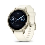 Garmin Venu 4 41 mm GPS-Fitness-Smartwatch, Beige/Lunargold