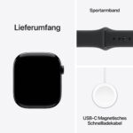 Apple Watch Series 11 46 mm GPS, Aluminium Diamantschwarz, Sportarmband Schwarz M/L, Fitness- und Schlaftracking - Image 6