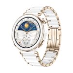 Huawei Watch GT 5 Pro 42 mm Smartwatch, EKG, GPS, Bluetooth-Anrufe, Gesundheits-Tracking, weiße Keramik