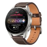 HUAWEI Watch 3 Pro 4G Smartwatch, 1,43 Zoll AMOLED, eSIM, GPS, SpO2, Herzfrequenz, Lederarmband Braun