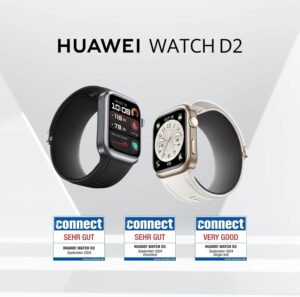HUAWEI Watch D2 Smartwatch mit 1,82 Zoll AMOLED-Display, Schwarz – Bild 2
