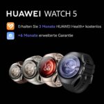 HUAWEI Watch 5 Smartwatch, 46 mm, GPS, Silber – Bild 2