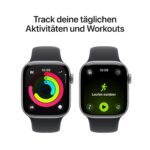 Apple Watch Series 11 42 mm GPS, Aluminium Space Grau, Sportarmband Schwarz S/M, Fitness- und Schlaftracking - Image 3