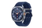 Samsung Galaxy Watch Ultra 2025 47 mm LTE Smartwatch, Titangehäuse, AI-Gesundheitsfunktionen, Titanblau