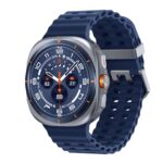 Samsung Galaxy Watch Ultra 2025 47 mm LTE Smartwatch, Titangehäuse, AI-Gesundheitsfunktionen, Titanblau