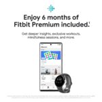Google Pixel Watch LTE, Edelstahl Polished Silver, Chalk Sportarmband, Aktivitäts- und Herzfrequenz-Tracking – Bild 5