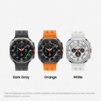 Samsung Galaxy Watch Ultra 47 mm LTE Smartwatch, Fitness-Tracker, Titanium Silver – Bild 3