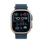 Apple Watch Ultra 2 49 mm GPS + Cellular, Titangehäuse, Ocean Armband Blau, Generalüberholt - Image 2