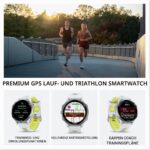 Garmin Forerunner 970 GPS Running- und Triathlon-Smartwatch, AMOLED, Titan, LED-Taschenlampe, Whitestone – Bild 3
