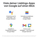 Google Pixel Watch LTE, Edelstahl Polished Silver, Chalk Sportarmband, Aktivitäts- und Herzfrequenz-Tracking – Bild 3