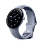 Google Pixel Watch 4 45 mm WLAN, Satin Moonstone, Moonstone Sportarmband, Gemini sowie Fitness- und Gesundheits-Tracking
