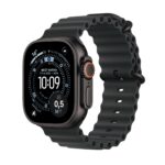 Apple Watch Ultra 3 49 mm GPS + Cellular, Titangehäuse Schwarz, Ocean Armband Schwarz