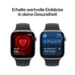 Apple Watch Series 11 46 mm GPS, Aluminium Space Grau, Sportarmband Schwarz M/L, Fitness- und Schlaftracking - Image 4