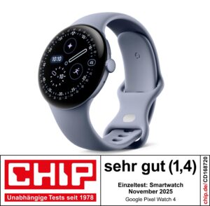 Google Pixel Watch 4 45 mm WLAN, Satin Moonstone, Moonstone Sportarmband, Gemini sowie Fitness- und Gesundheits-Tracking – Bild 2
