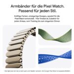 Google Pixel Watch 4 45 mm WLAN, Matte Black, Obsidian Sportarmband, Gemini sowie Fitness- und Gesundheits-Tracking – Bild 12