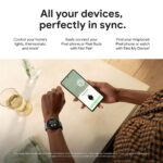 Google Pixel Watch LTE, Edelstahl Polished Silver, Charcoal Sportarmband, Aktivitäts- und Herzfrequenz-Tracking – Bild 4