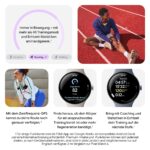 Google Pixel Watch 4 45 mm WLAN, Matte Black, Obsidian Sportarmband, Gemini sowie Fitness- und Gesundheits-Tracking – Bild 8